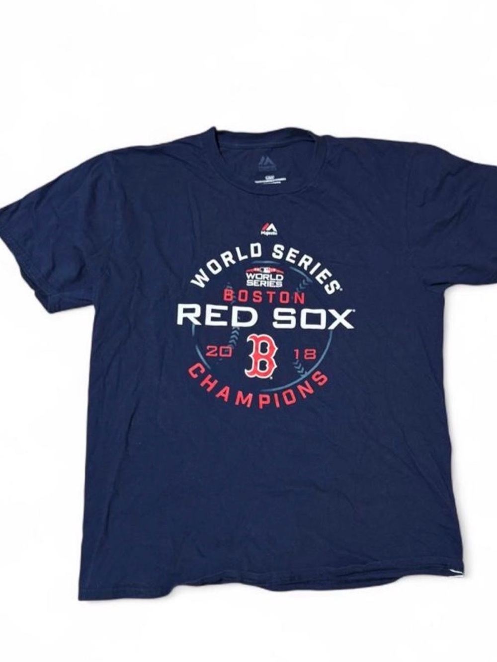 Majestic Boston Red Sox Navy World Series Champions Tee